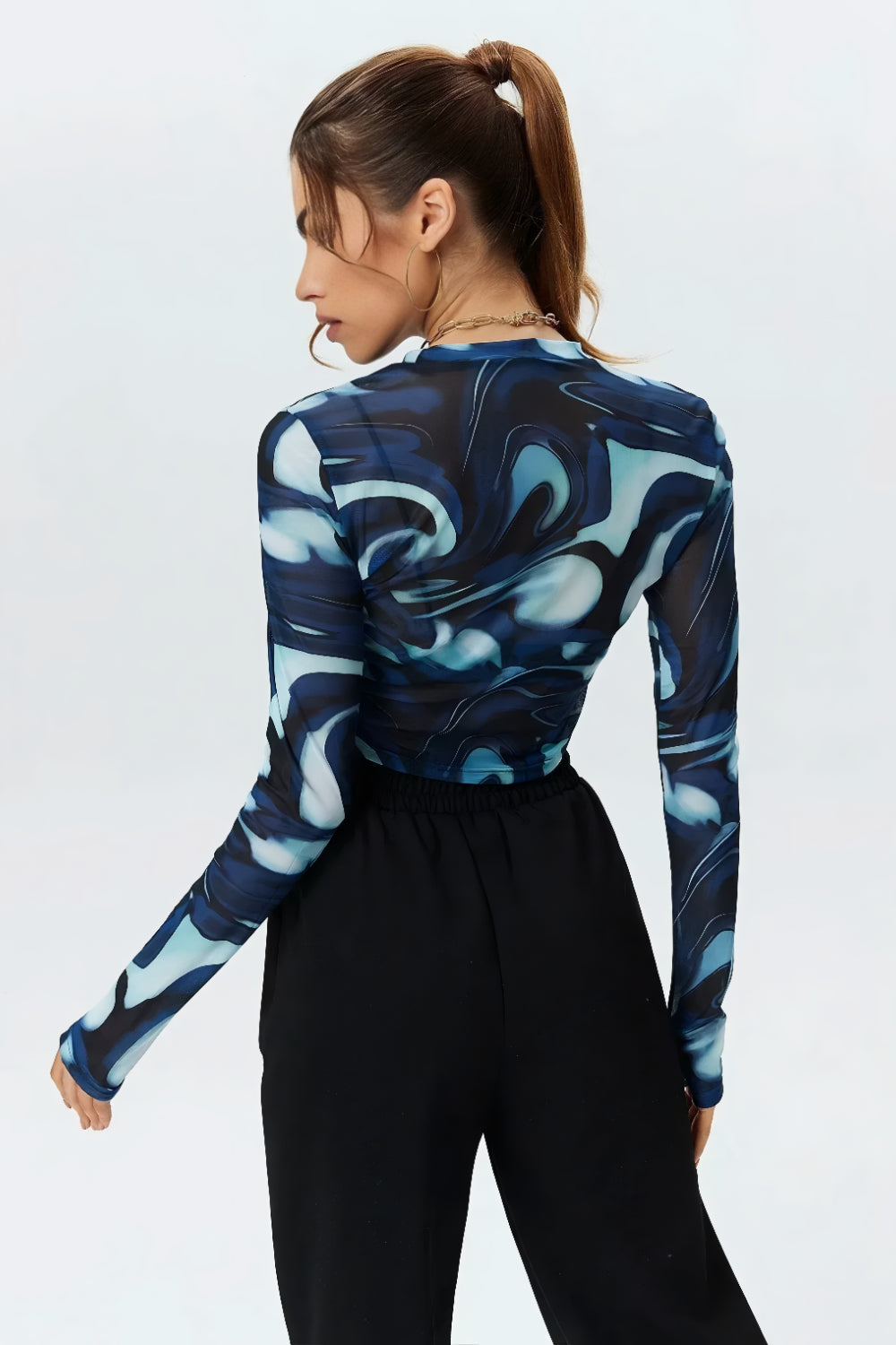 STELLA GEBLOMDE CROP TOP