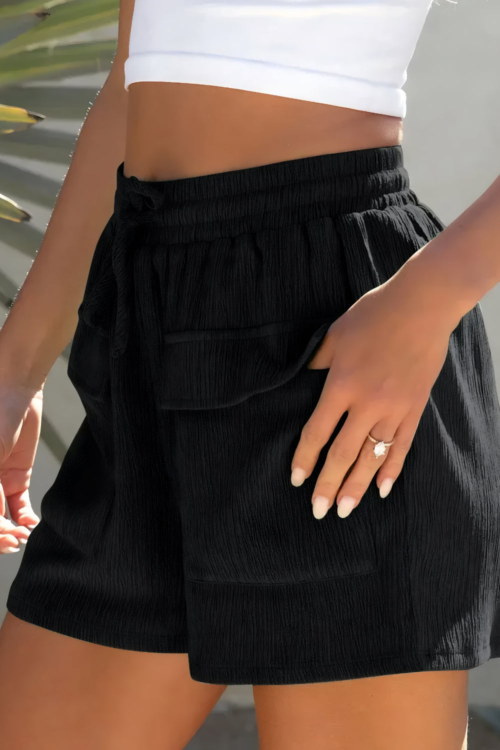 ZOMER TREKKOORD SHORTS