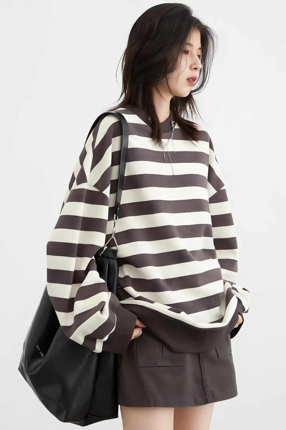 ASTRID GESTREEPTE PULLOVER SWEATSHIRT