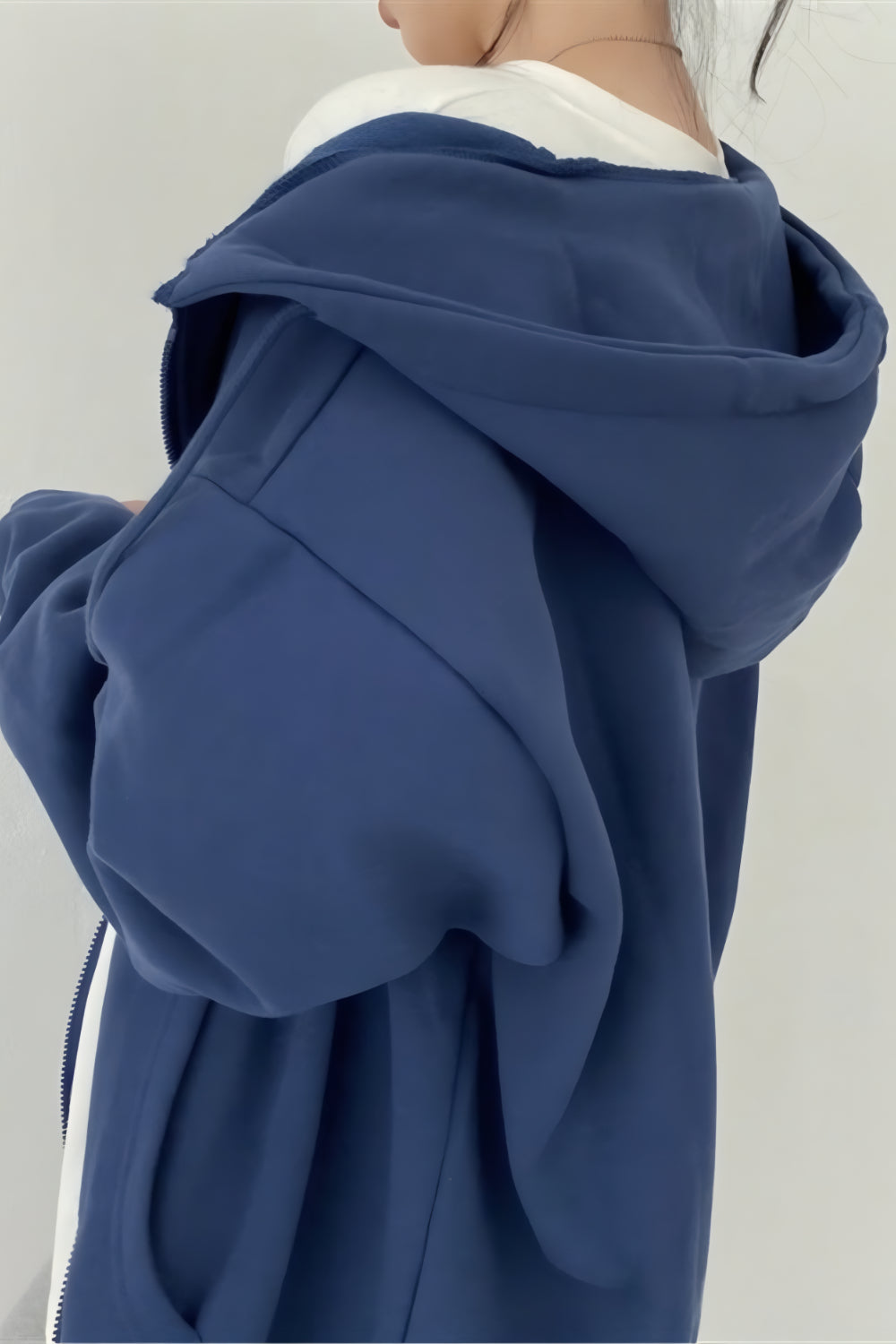 Zachte Hoodie met Rits