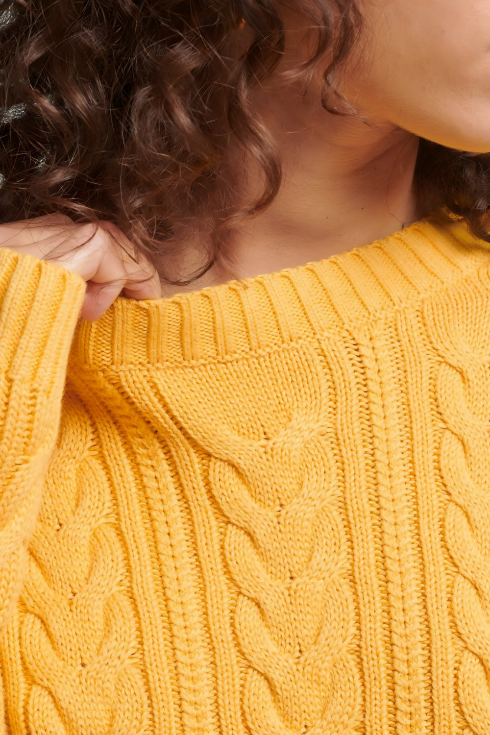 EVELYN CABLE-KNIT PULLOVER