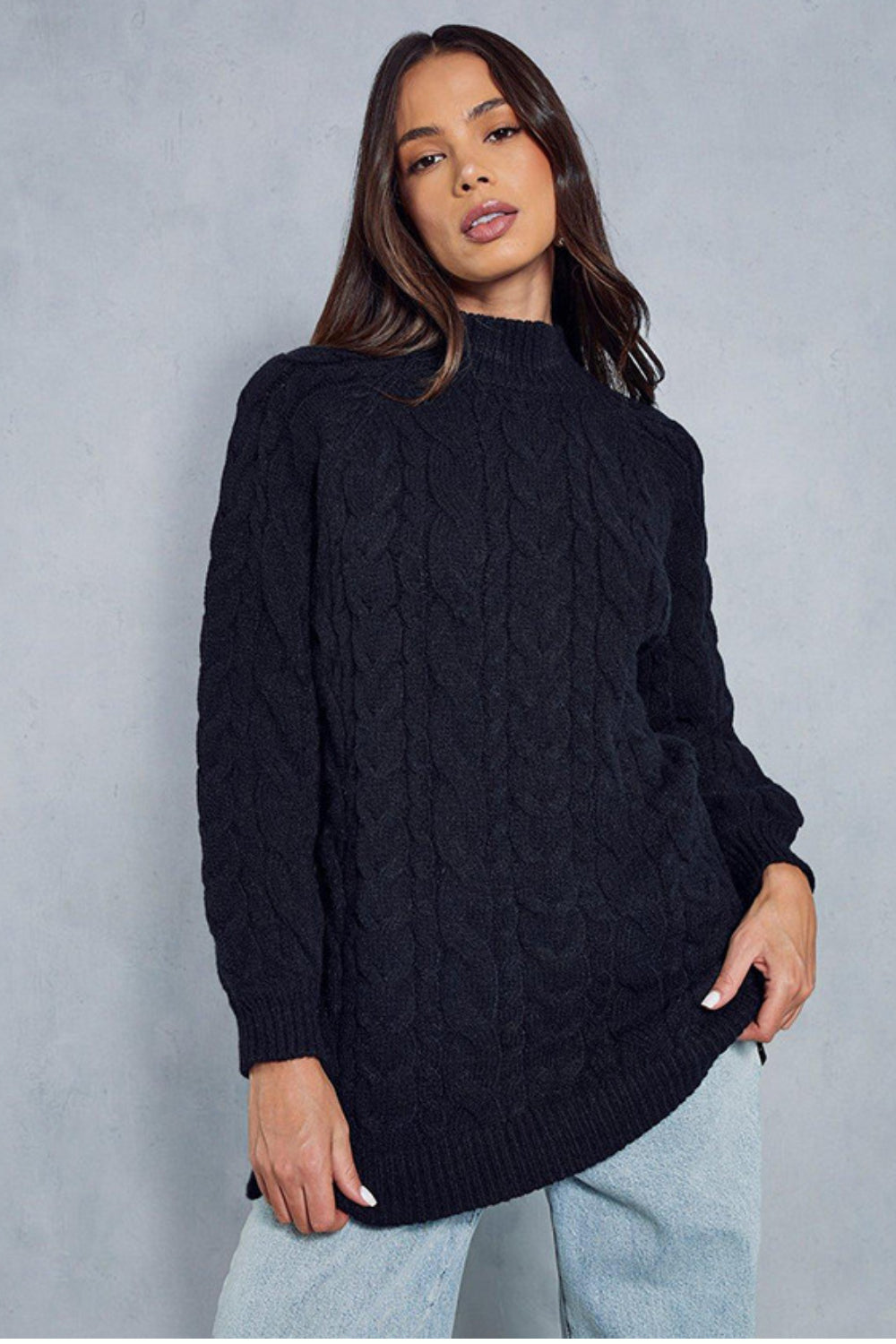 EVELYN CABLE-KNIT PULLOVER