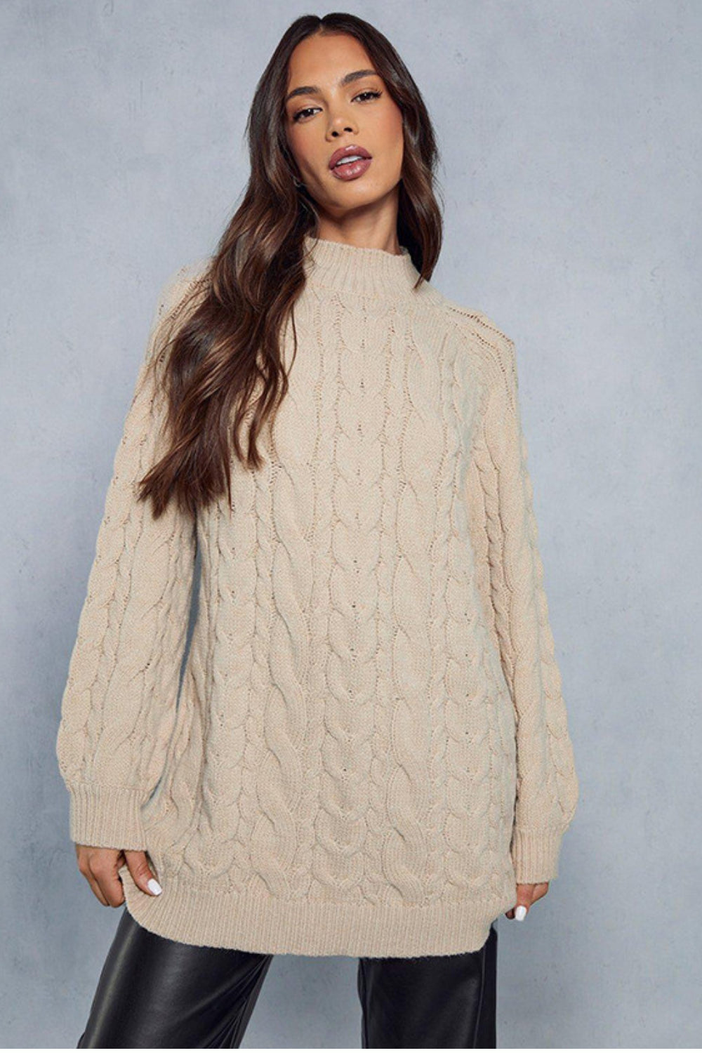 EVELYN CABLE-KNIT PULLOVER