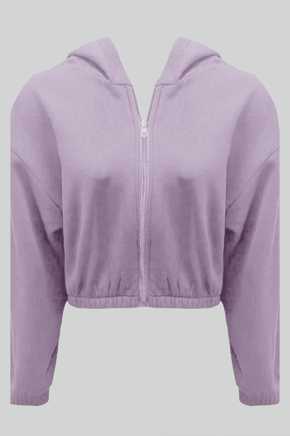 Lyla Cropped Hoodie met Rits