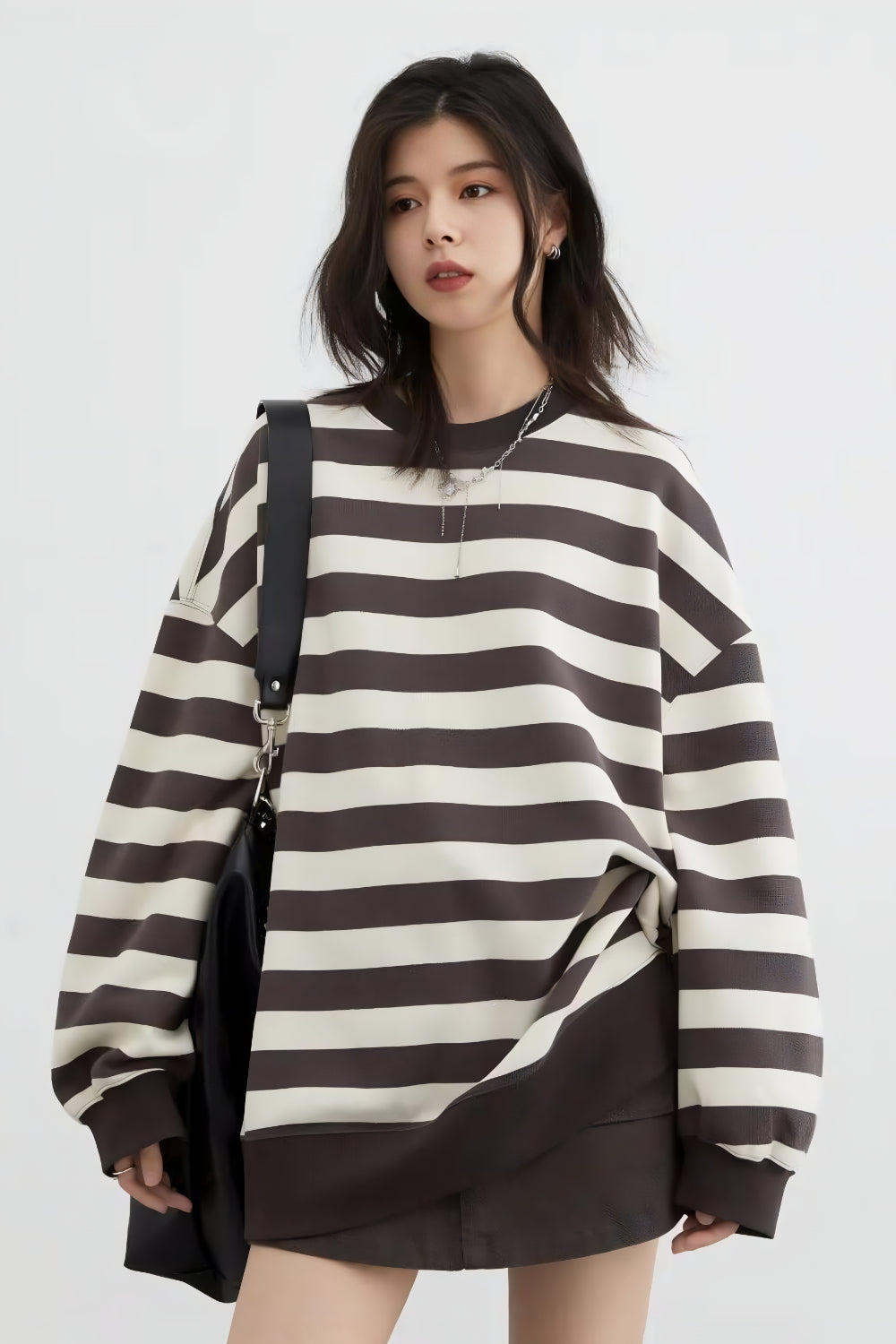ASTRID GESTREEPTE PULLOVER SWEATSHIRT