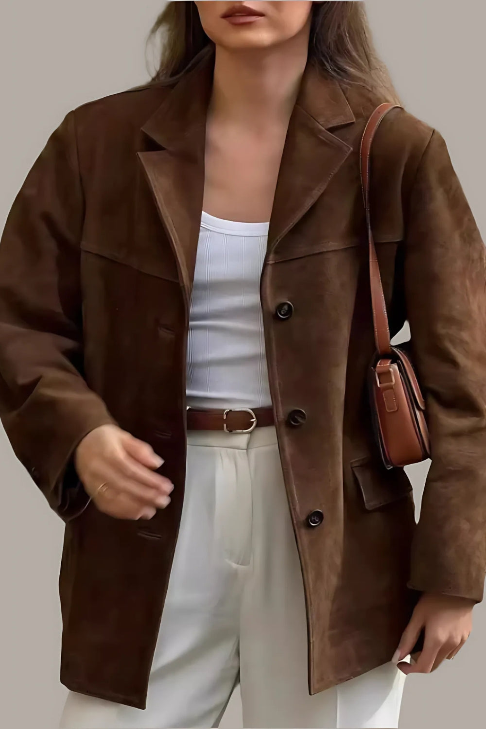 BRUINE SUEDE BLAZER