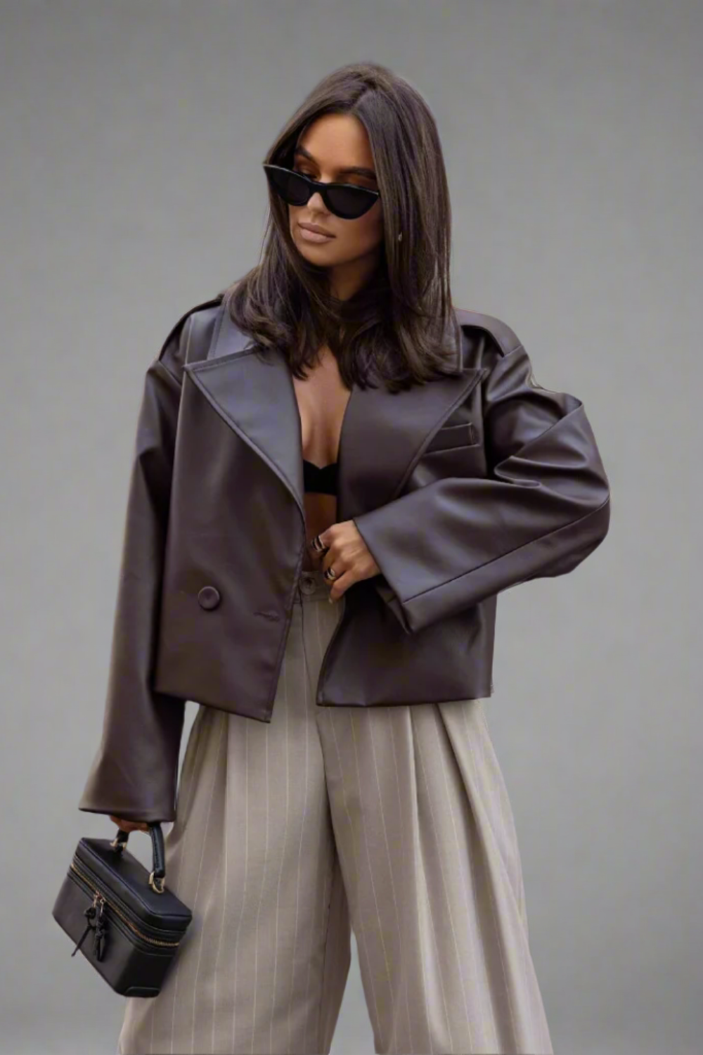 Ambre vintage leren jack