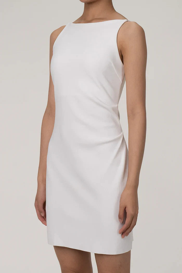Witte Mouwloze Mini Jurk