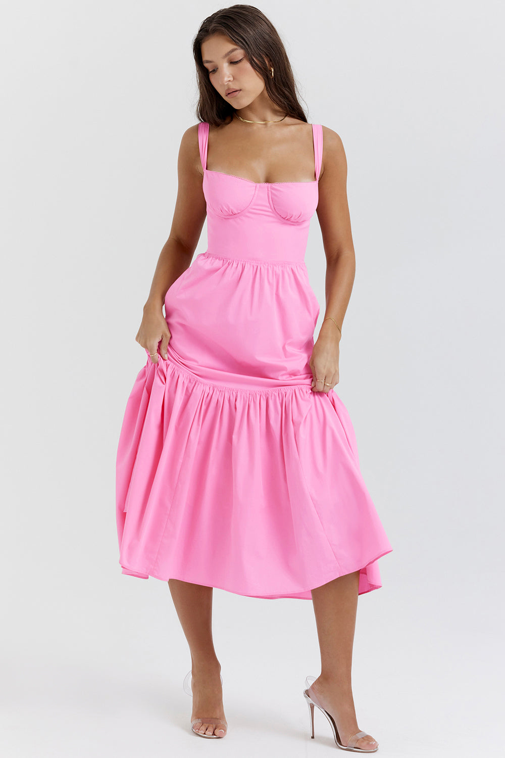 Pink French rosa mini solklänning