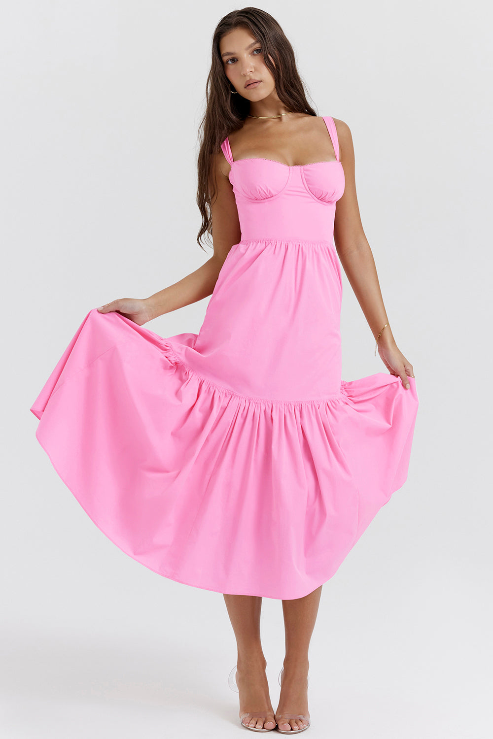 Pink French rosa mini solklänning