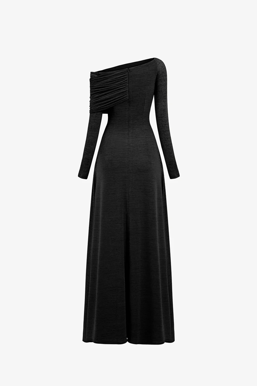 Off-Shoulder Drapé Maxi Jurk