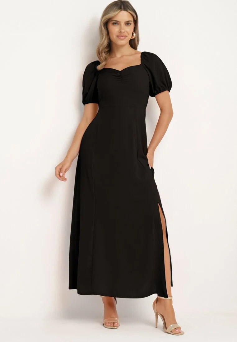 Maxi Jurk met Pofmouwen