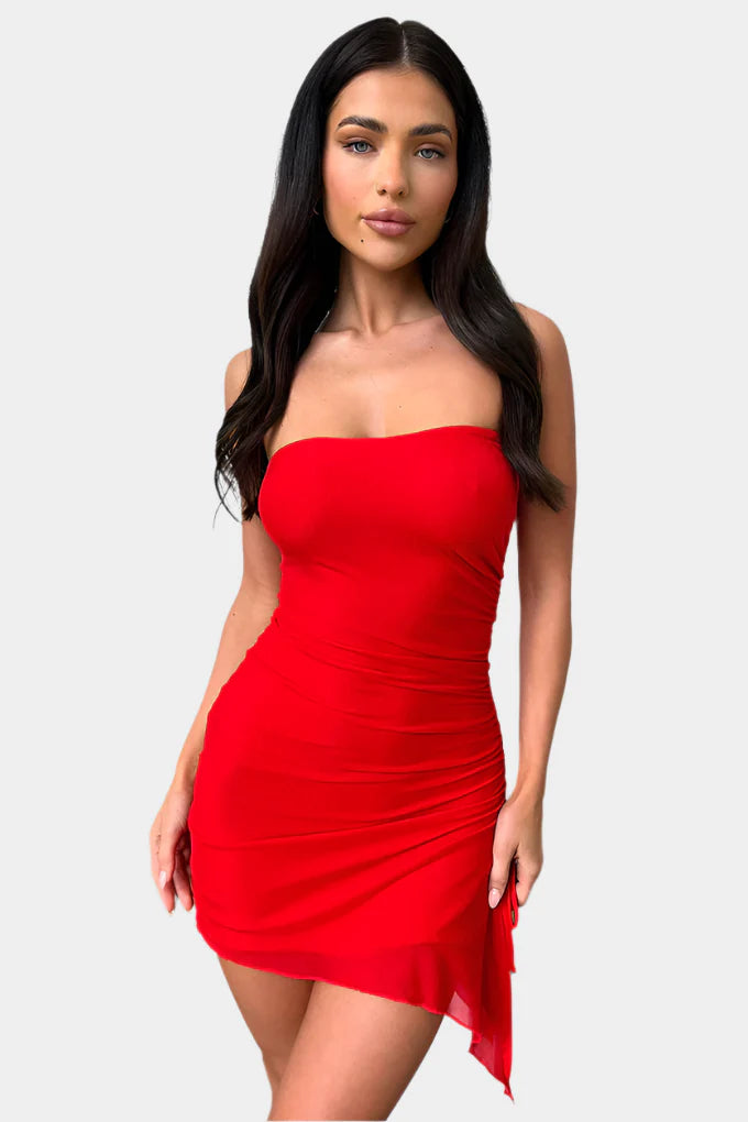 Strapless Bodycon Mini Jurk
