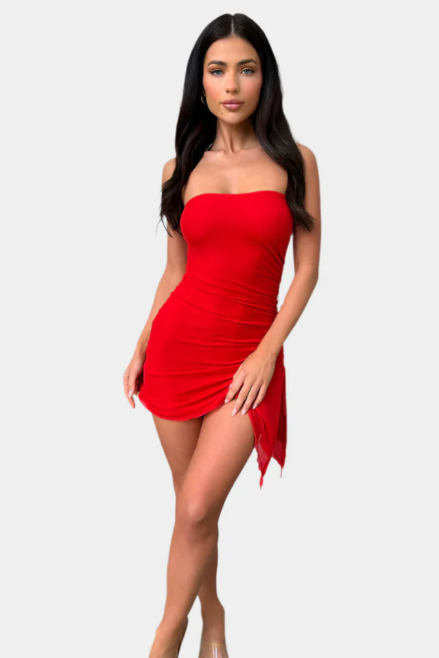 Strapless Bodycon Mini Jurk