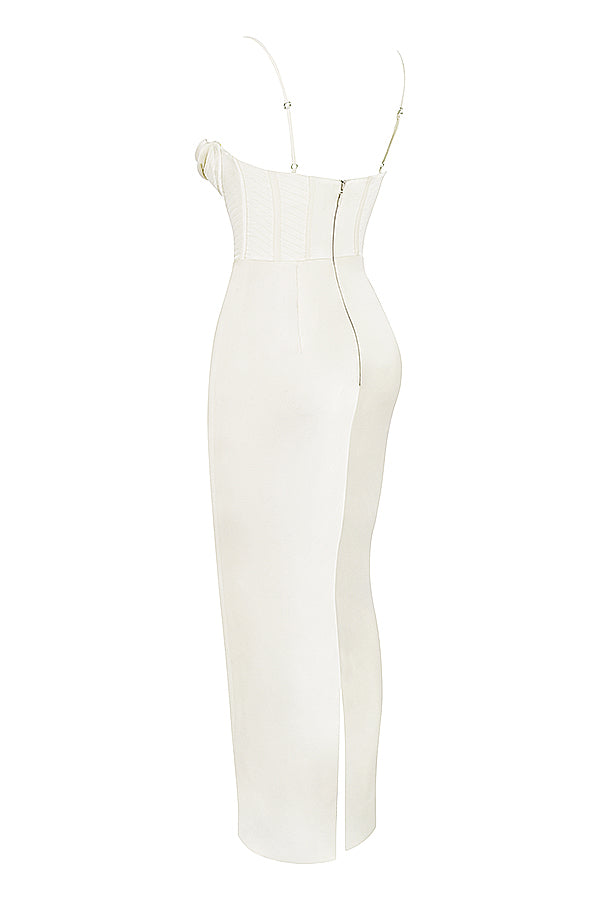 Elegant långklänning i satin
