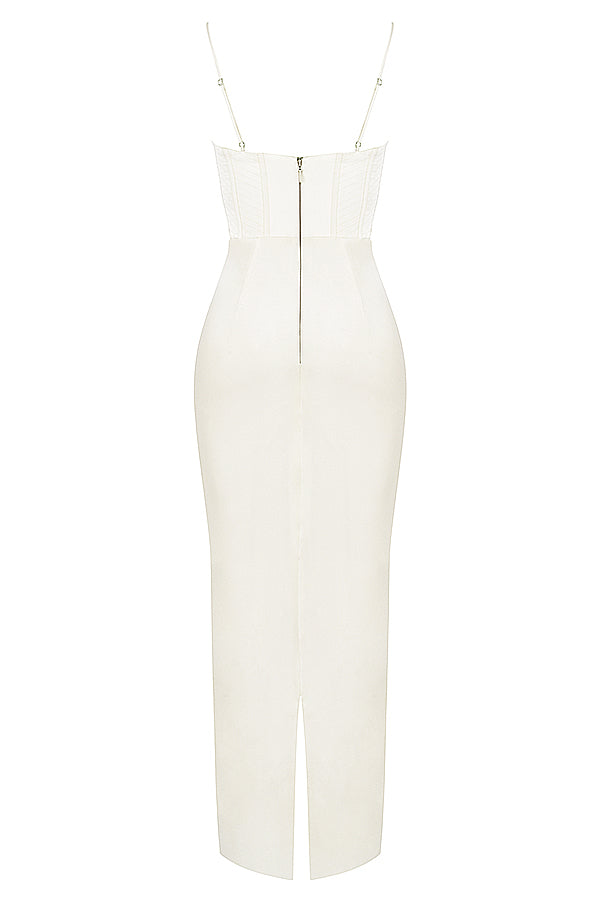 Elegant långklänning i satin