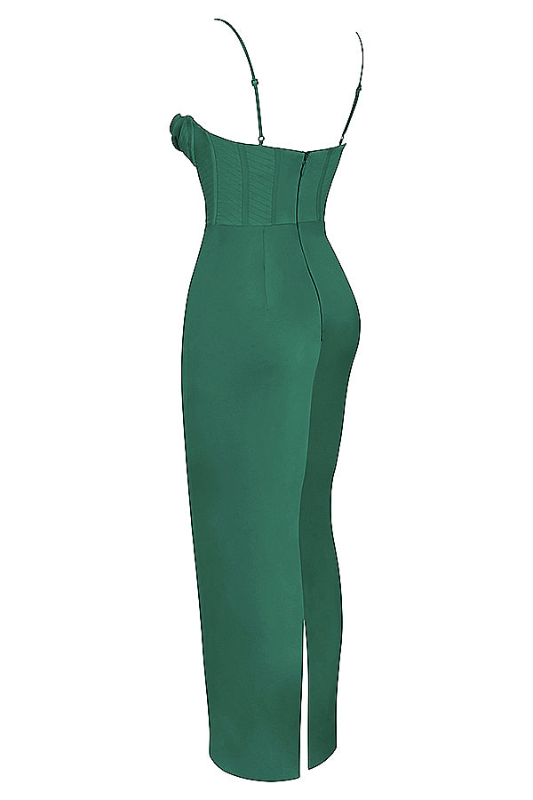 Elegant långklänning i satin
