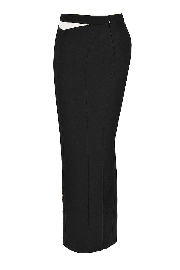 Djupt skuren korsett med maxikjol