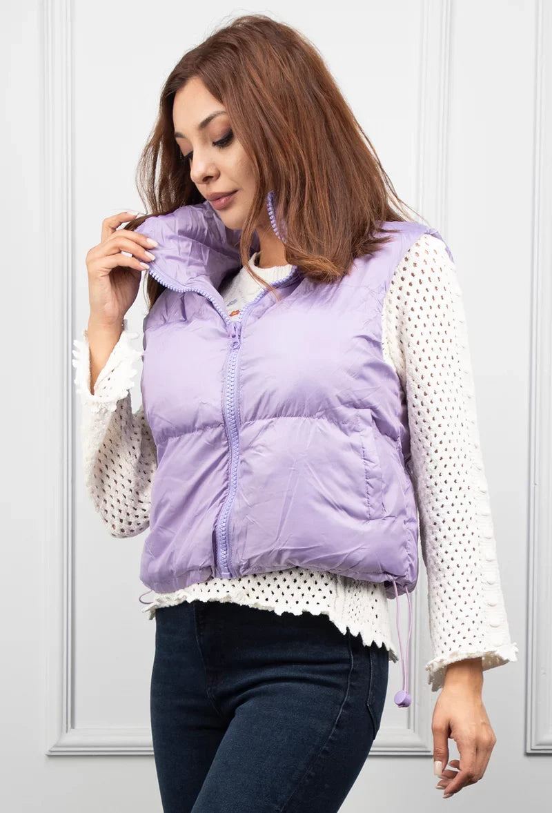 Gewatteerde Bodywarmer met Comfortabele Kraag