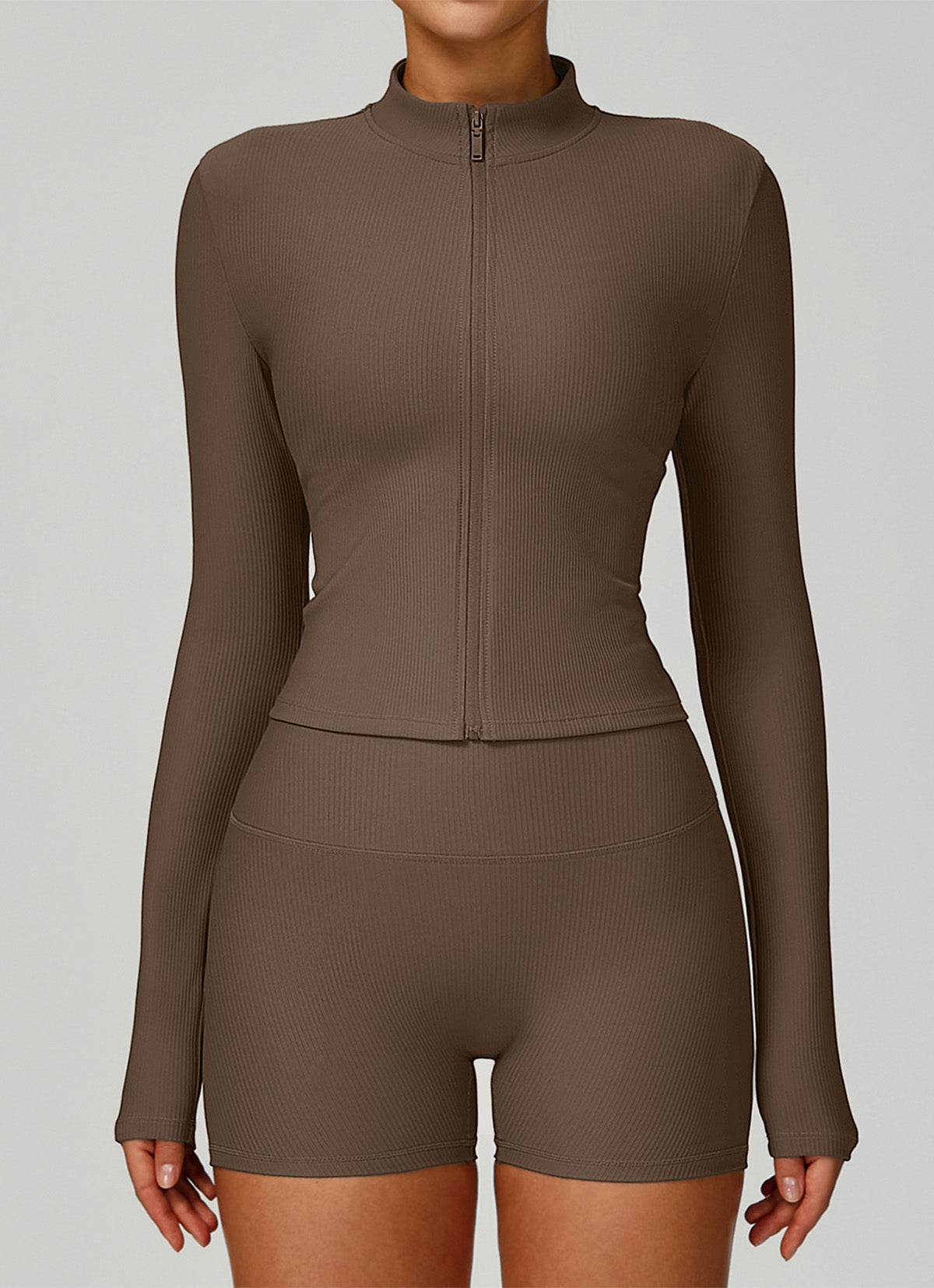 Sportieve Trainingsset – Ritstop en Korte Broek