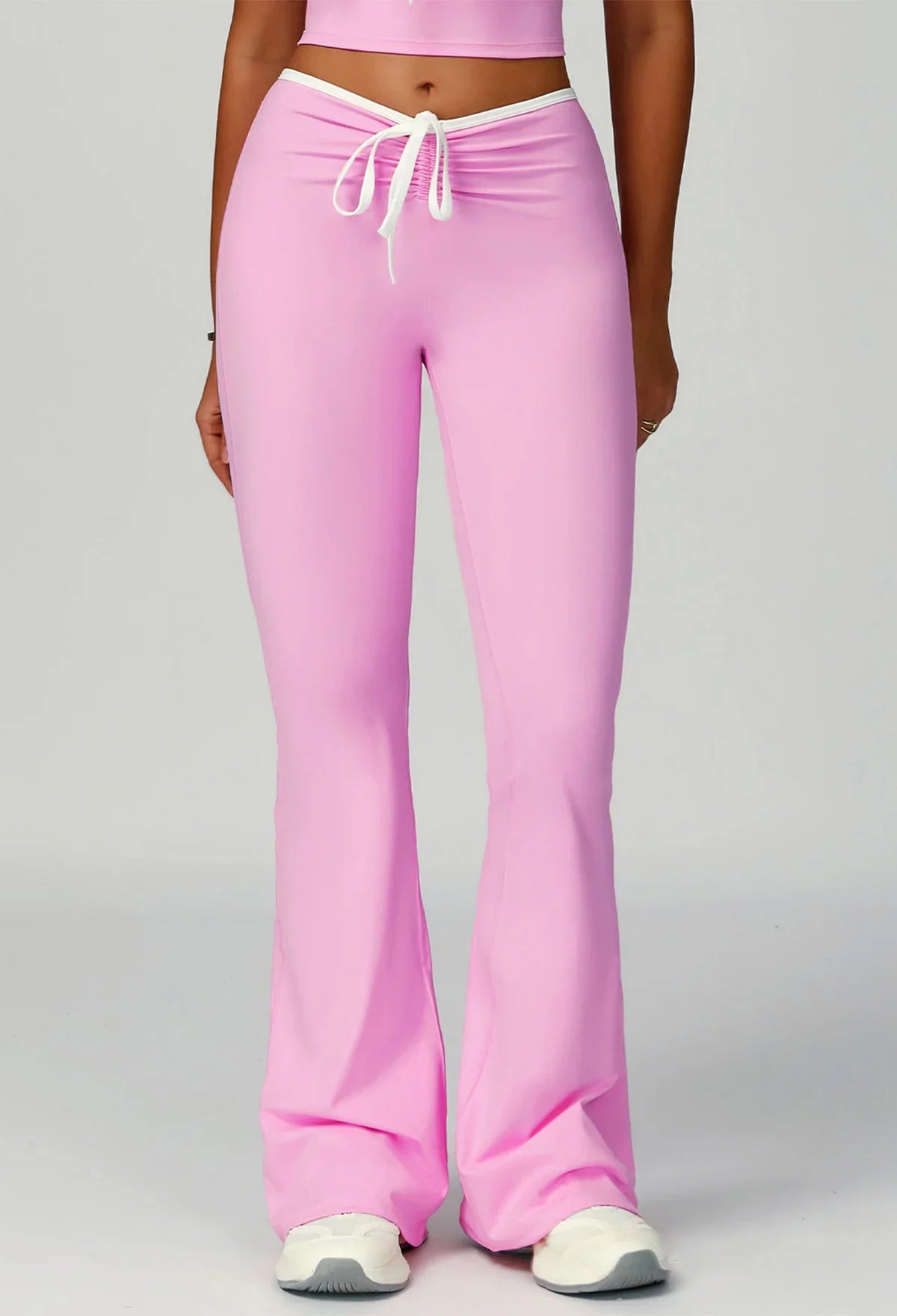 Sportieve Flared Broek met Strikdetail