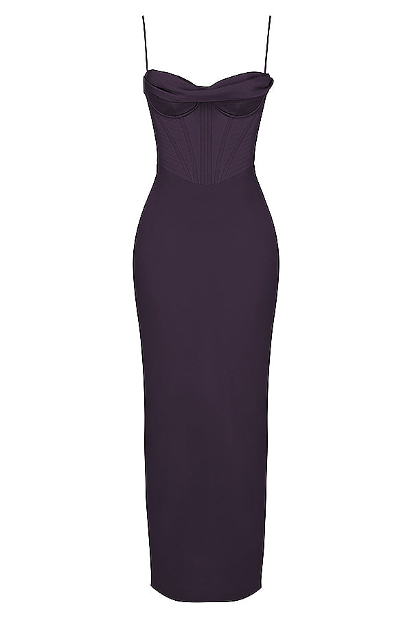 Elegant långklänning i satin