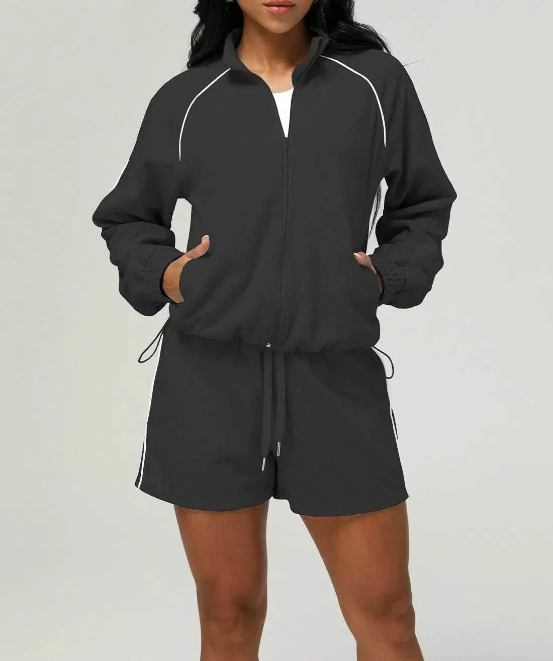 Sportief Trainingspak met Jas en Shorts