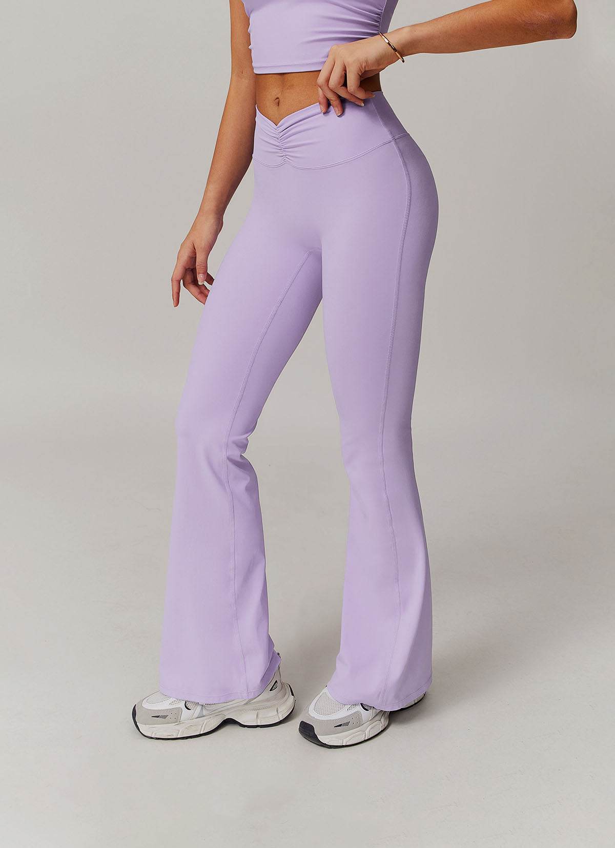 Flared Sportlegging met Hoge Taille