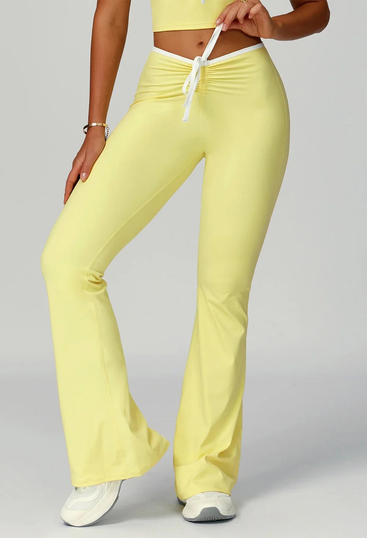 Sportieve Flared Broek met Strikdetail