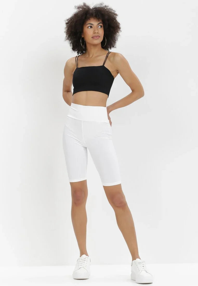Sport shorts met hoge taille
