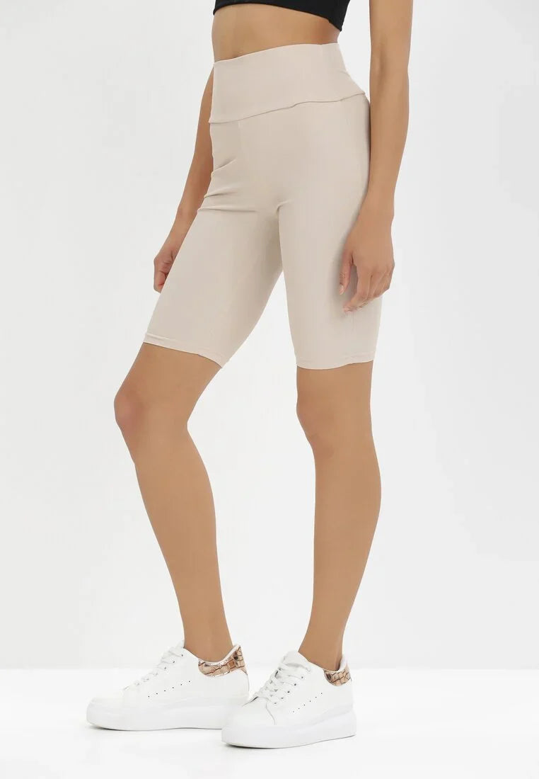 Sport shorts met hoge taille