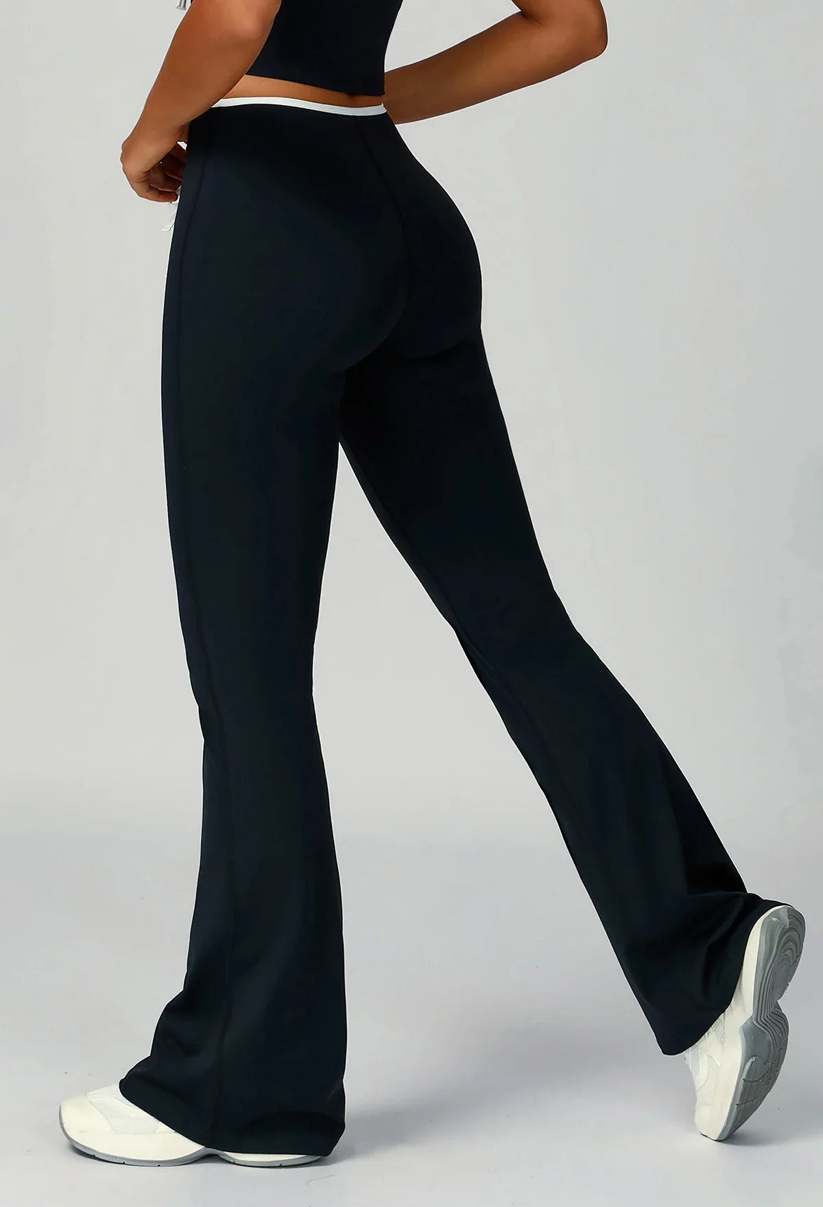 Sportieve Flared Broek met Strikdetail