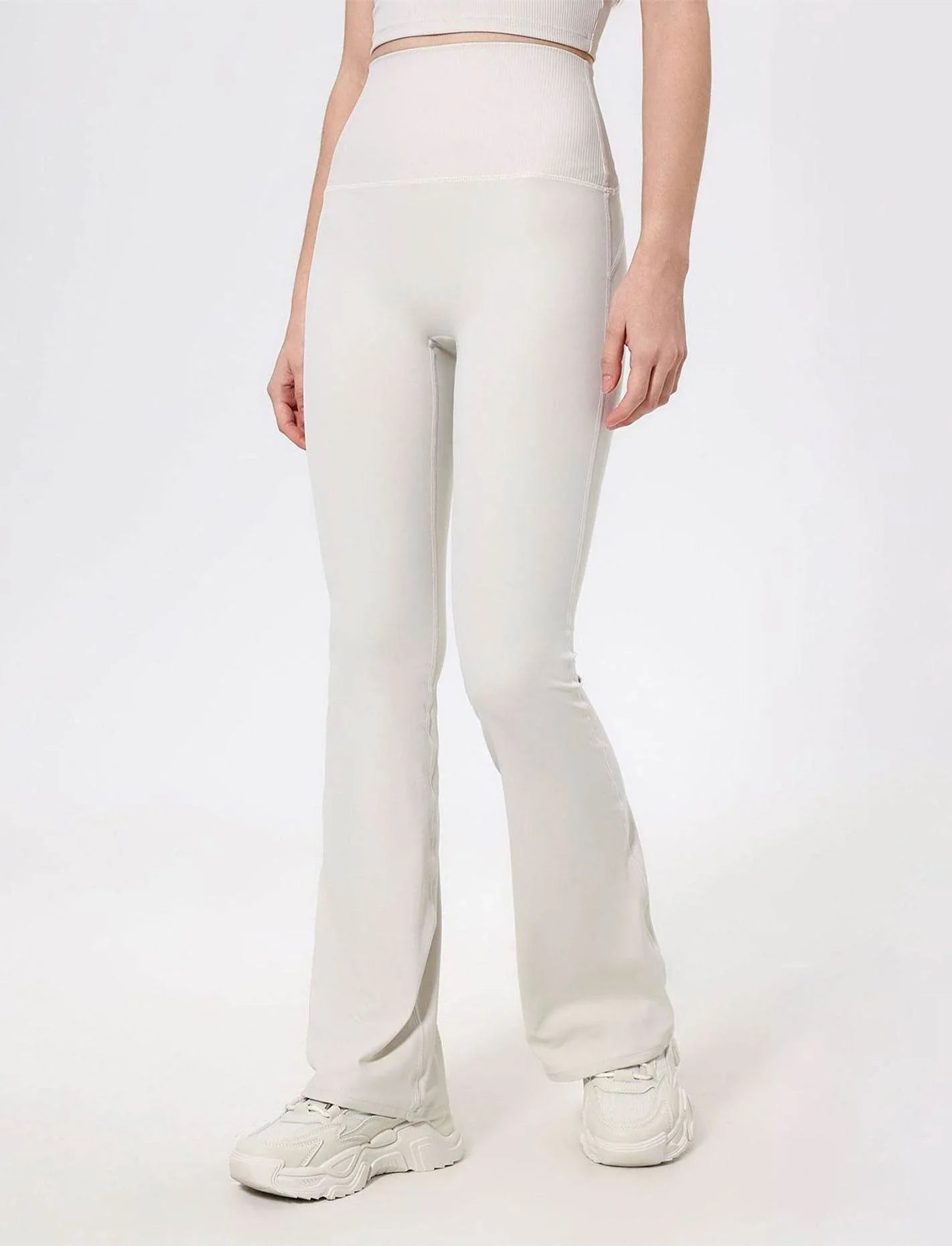 Flared Sportlegging met Hoge Taille