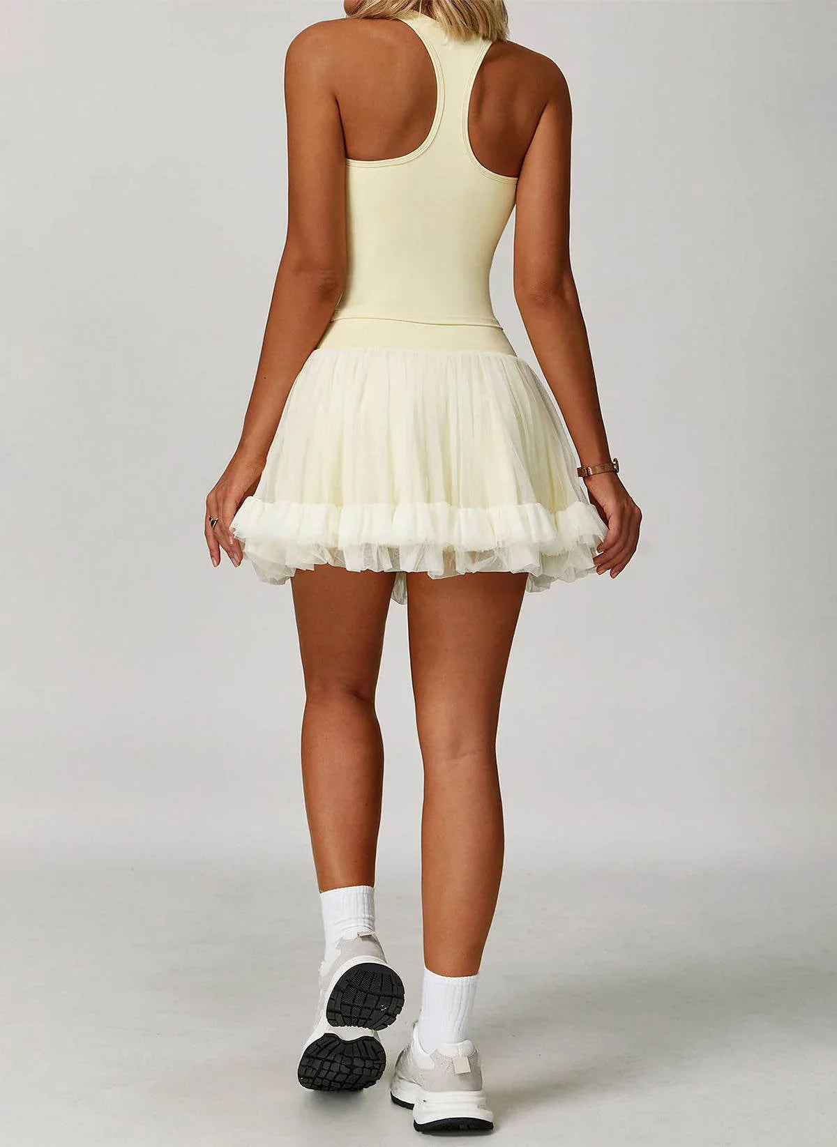Sportieve Set met Top en Tule Rok