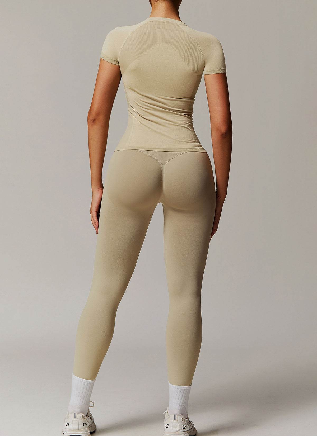 Naadloze Sportset met T-shirt en Legging