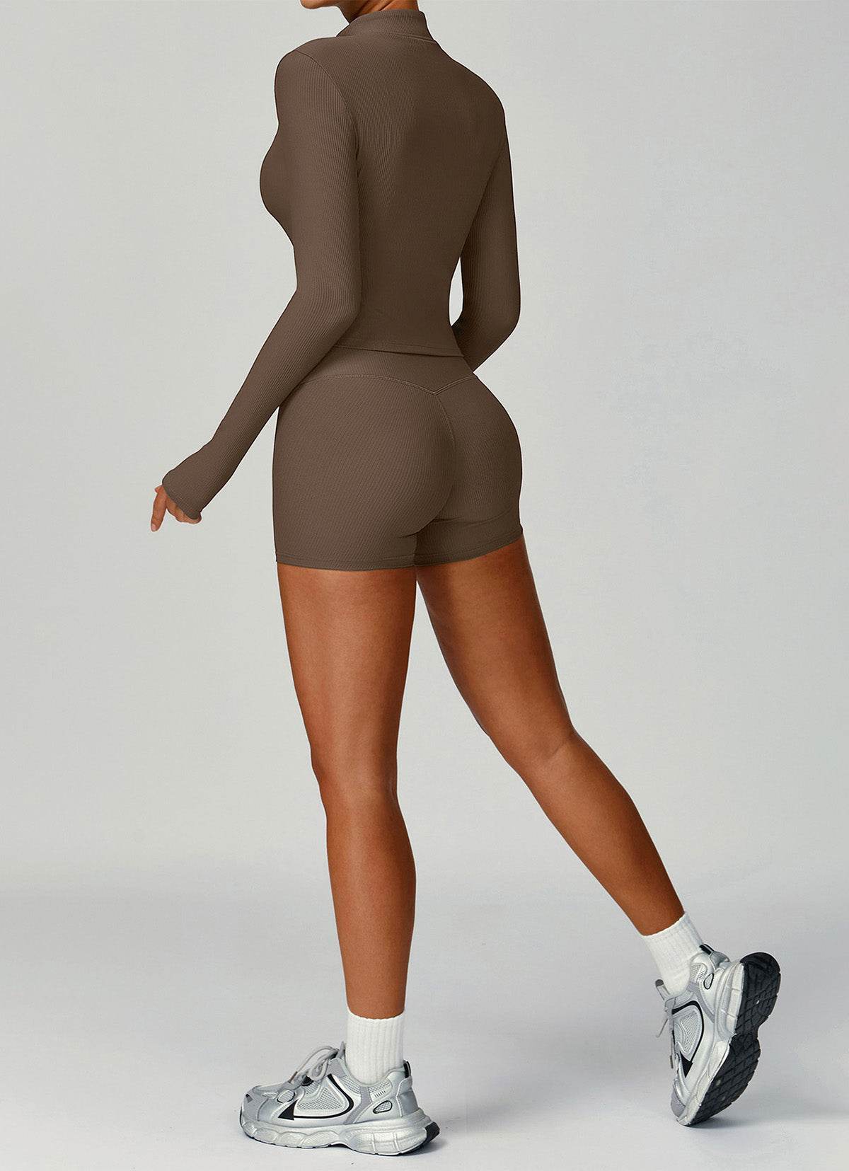 Sportieve Trainingsset – Ritstop en Korte Broek