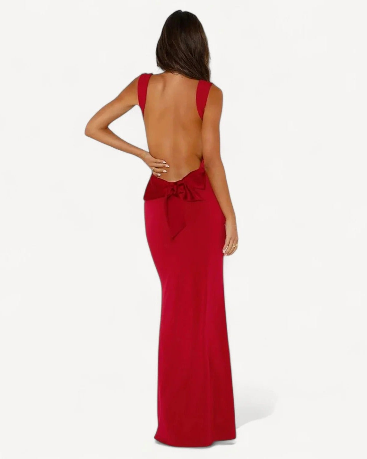 Elegante Maxi Jurk met Nauwsluitende Pasvorm