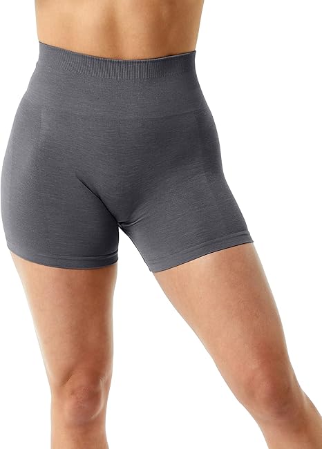 Naadloze sportshorts met hoge taille