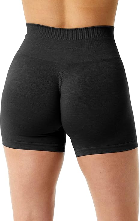 Naadloze sportshorts met hoge taille