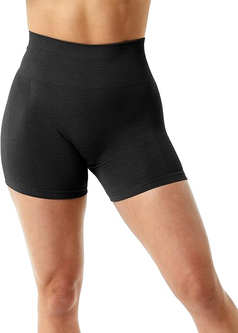 Naadloze sportshorts met hoge taille