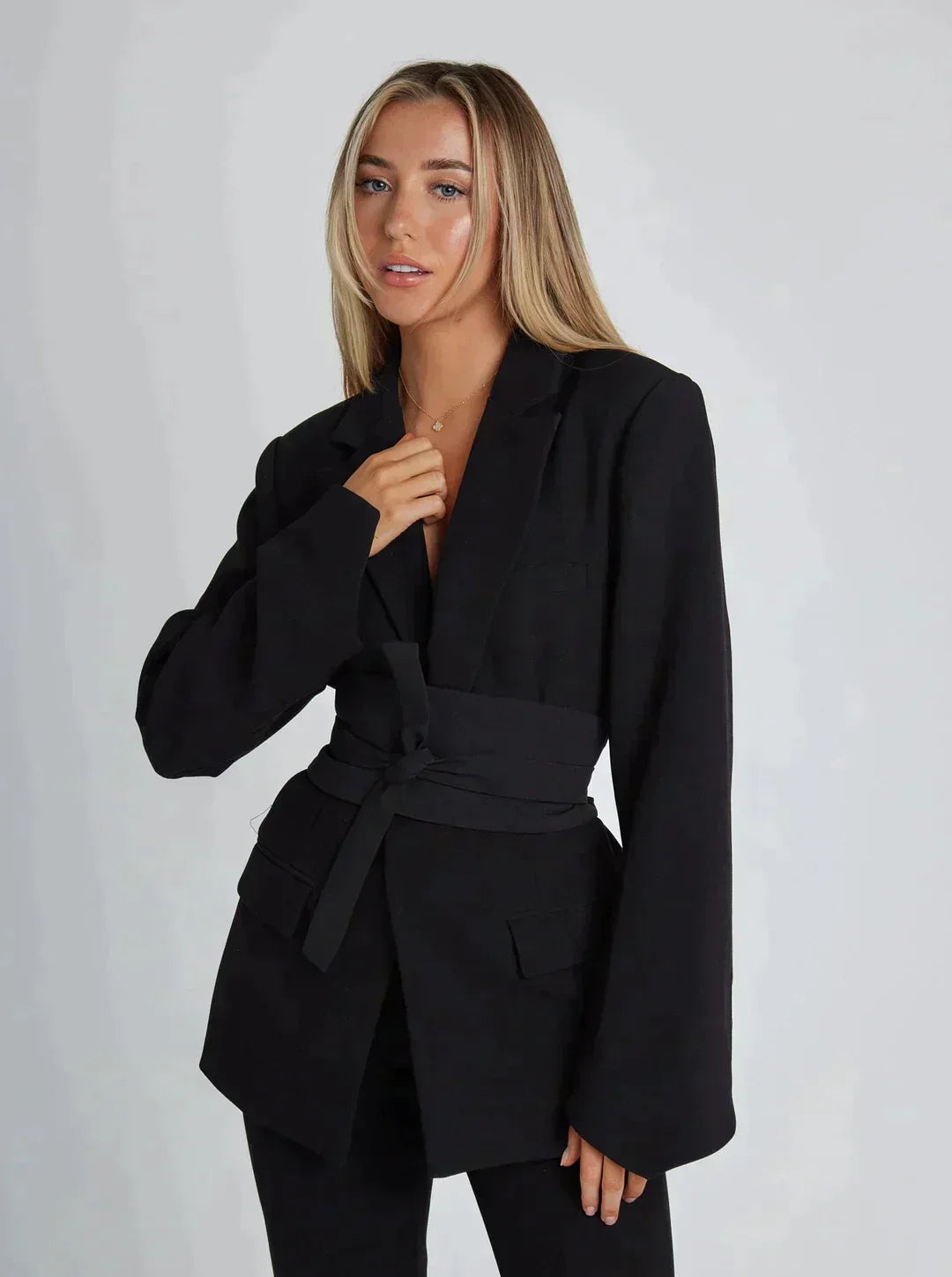 Blazer med midjebälte