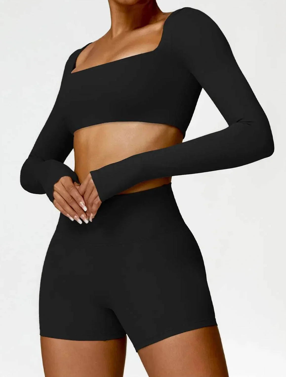 Naadloze Sportset met Lange Mouwen