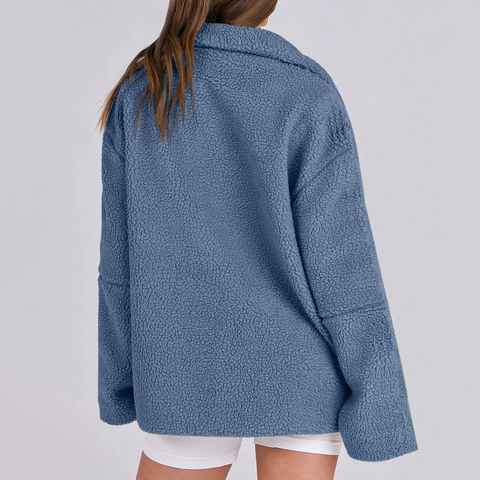 Turtleneck-kappa i varm ull