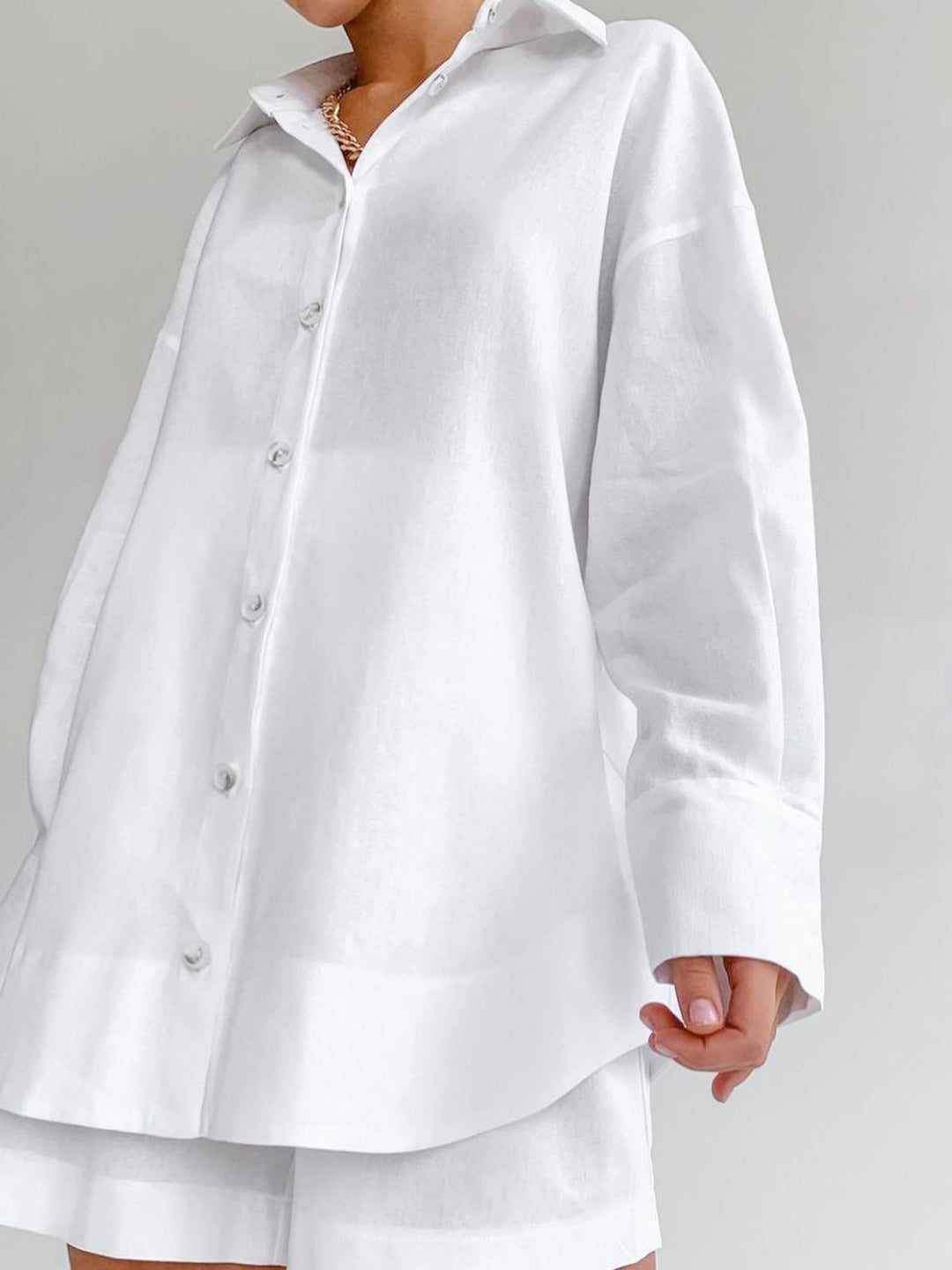 Set van casual shirt en korte broek