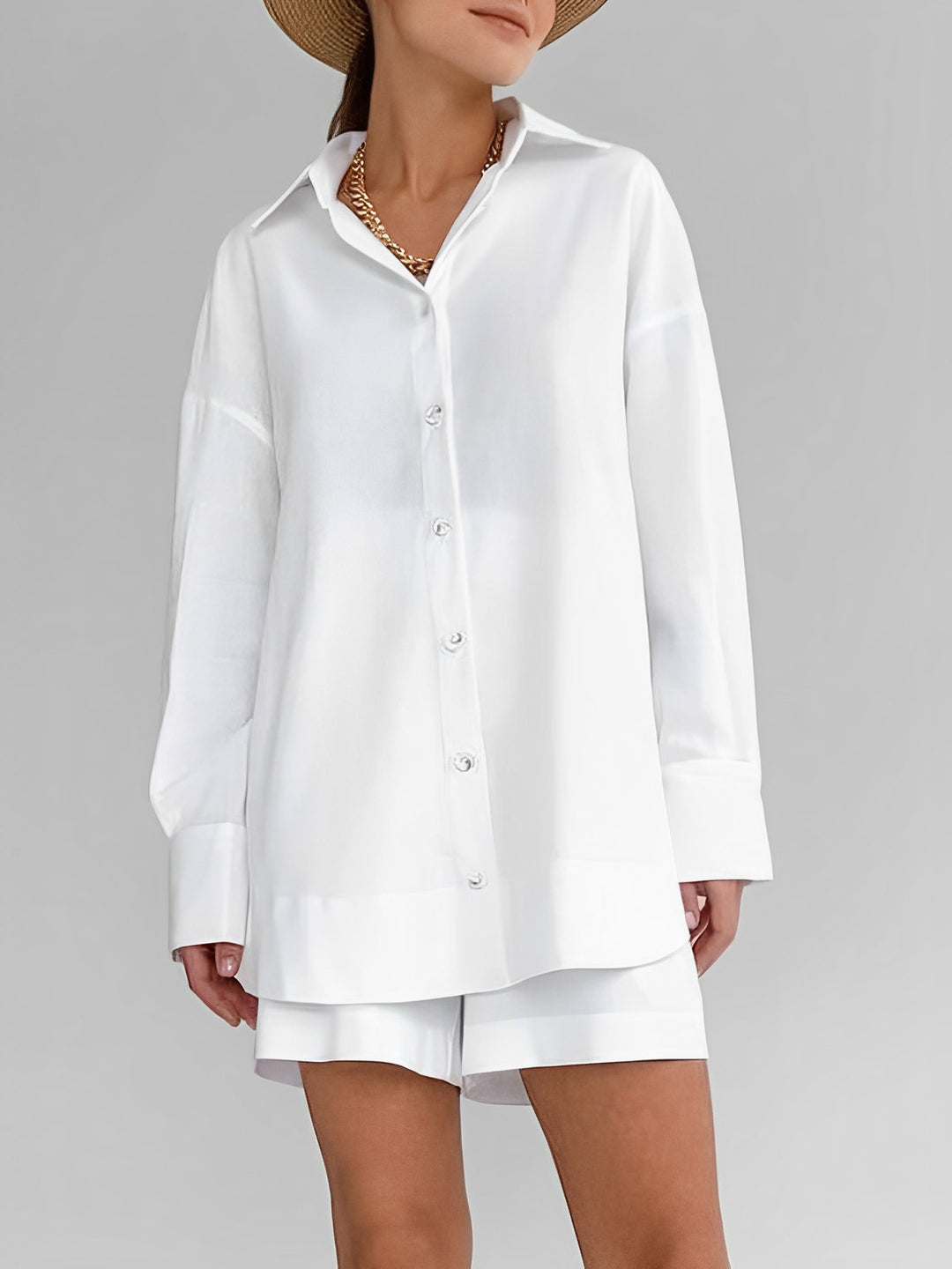 Set van casual shirt en korte broek