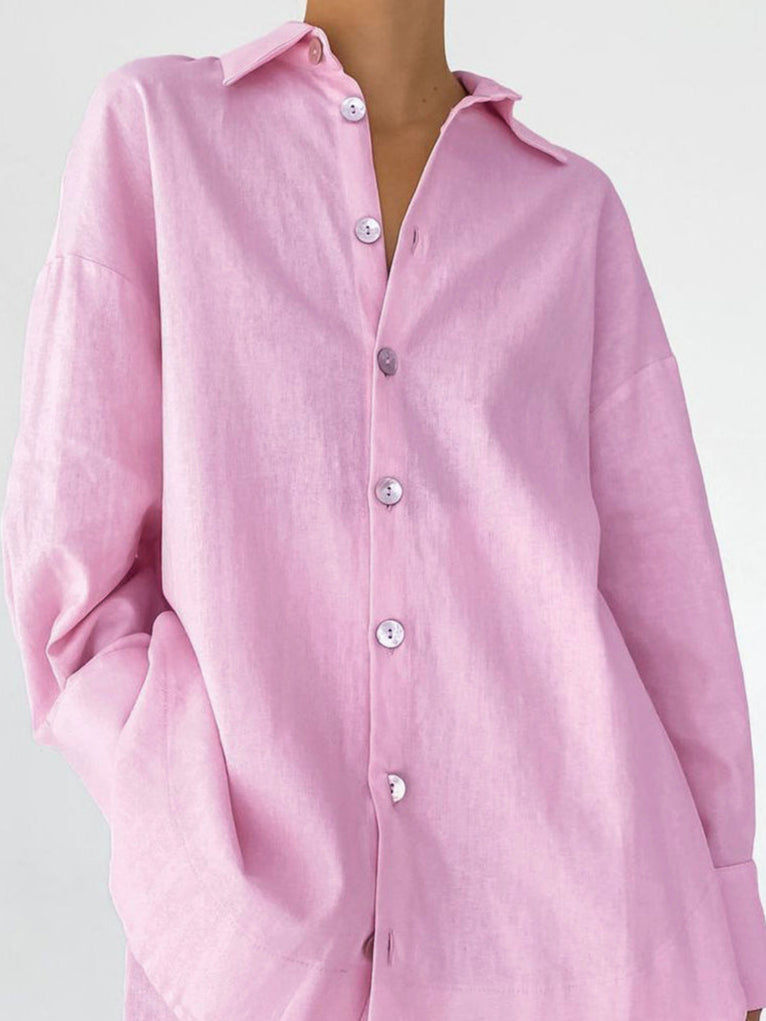 Set van casual shirt en korte broek