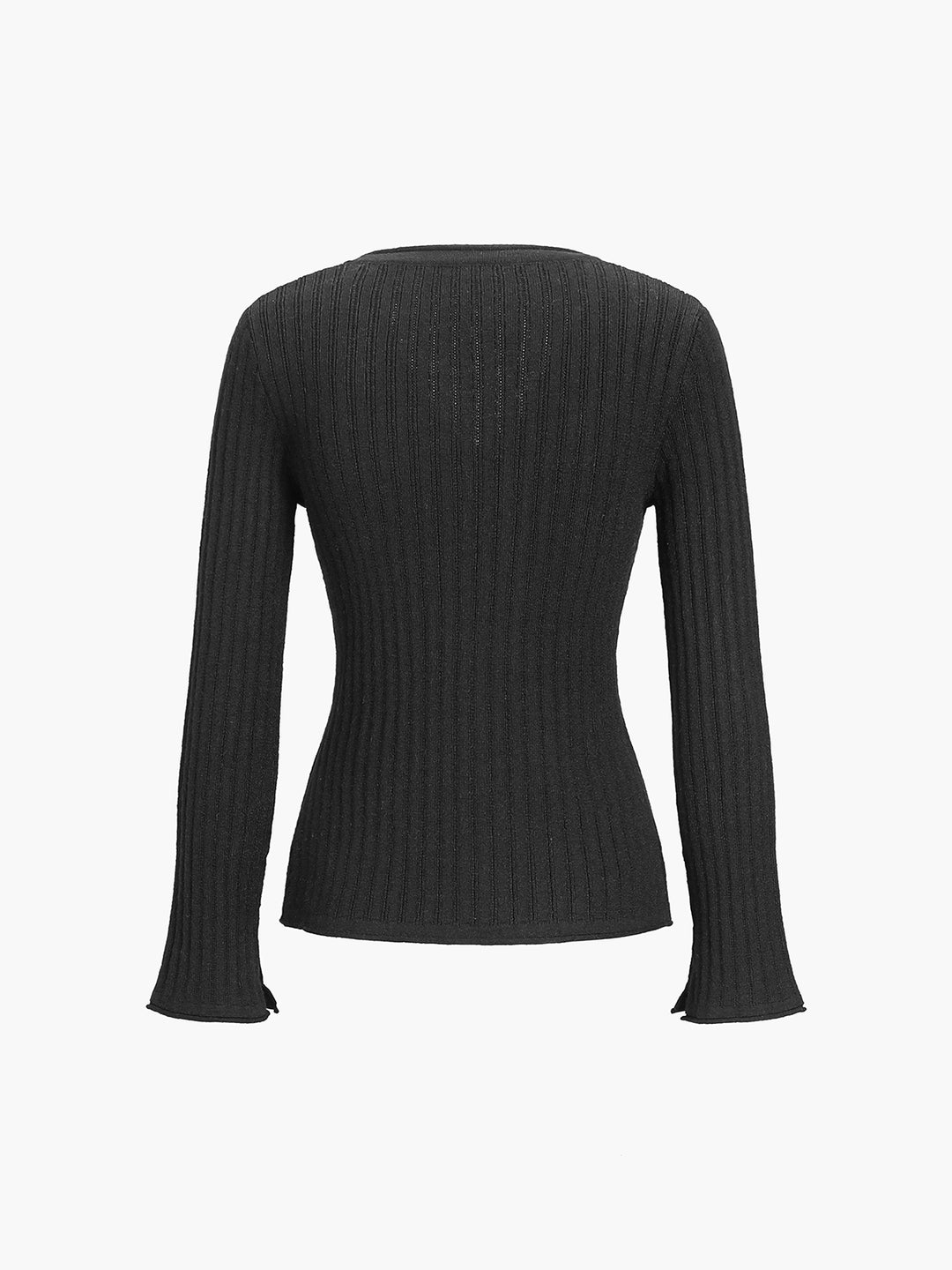 Set van geribbeld vest en geplooide rok