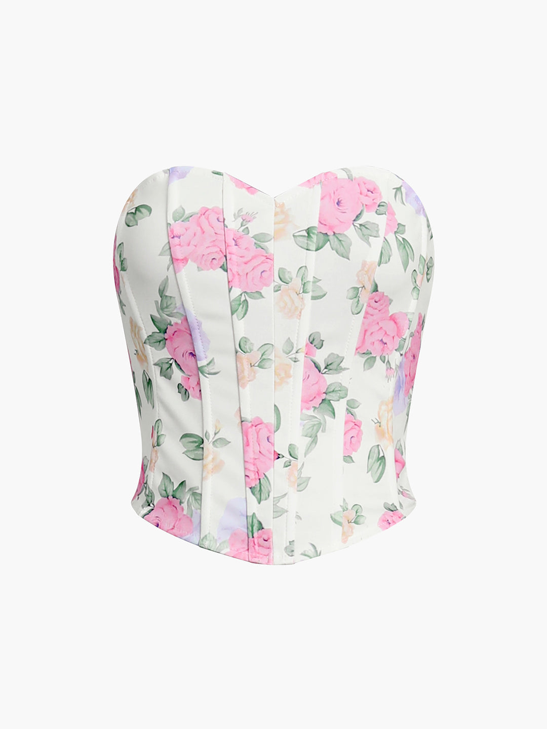 Bloemen bustier korset met rozen