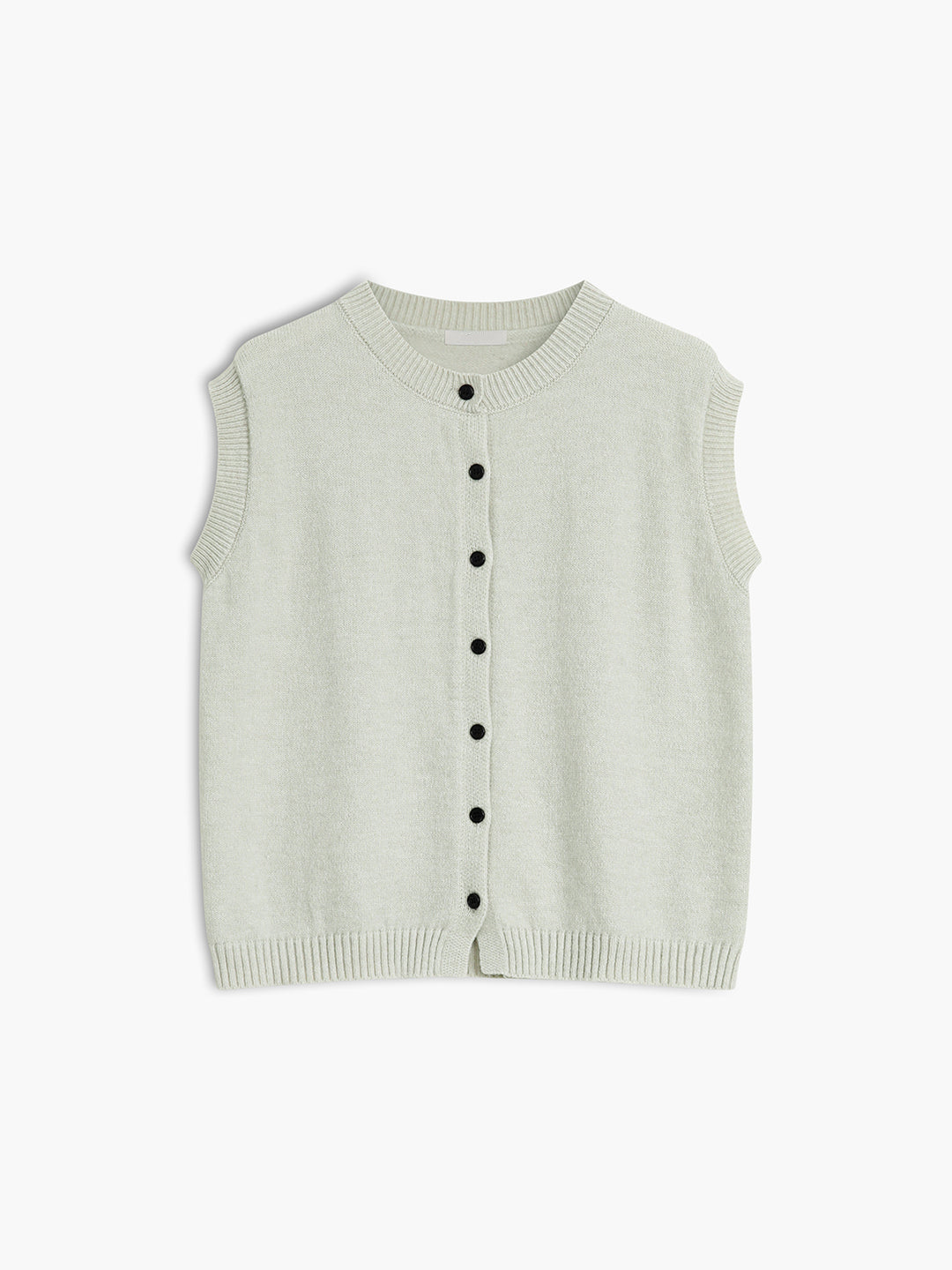 Mouwloos vest met knoopsluiting