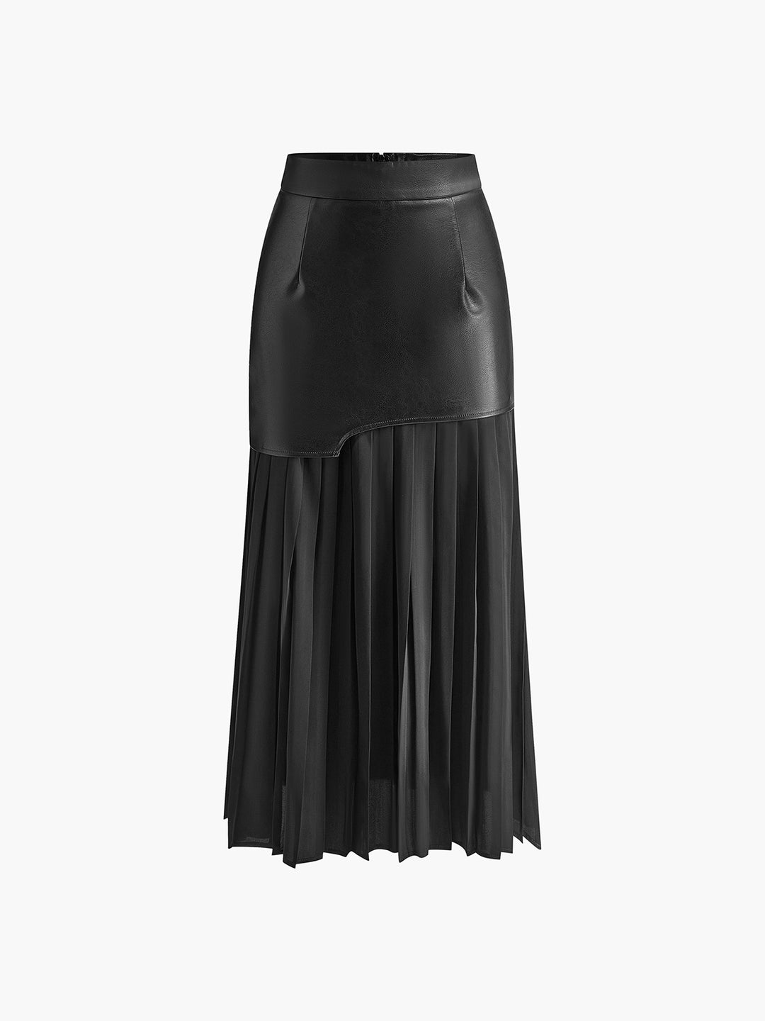 Luxe Rok met Contrast Texturen